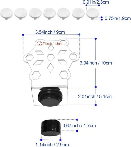 Saricho Coral frag Magnetic Holder,Magnetic Coral frag Rack，Magnetic Coral frag Plug Holder, The Large Magnetic Coral frag Holder Set with 19 Coral frag Plug Ceramic Bases in Saudi Arabia