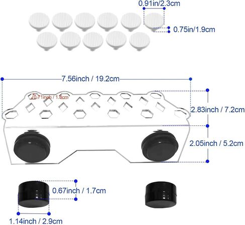 Coral frag Magnetic Holder, Magnetic Coral frag Plug Holder，Magnetic Coral frag Holder,Magnetic Coral frag Rack，The Small Magnetic Coral frag Rack Set with 7 Coral frag Plug Ceramic Bases in Kuwait