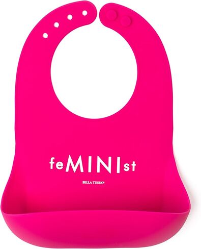 BELLA TUNNO Girl's Wonder Bib - مريلة أطفال من السيليكون للفتيات، مريلة سيليكون ناعمة غير سامة وخالية من مادة BPA، مقاومة للماء، سهلة التنظيف in Kuwait