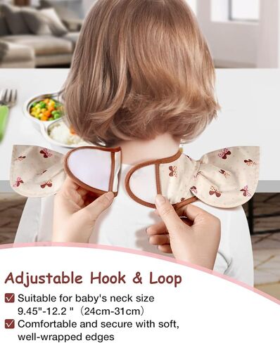 Lictin 3 x Baby Bibs, Baby Apron for Eating, Waterproof Baby Bib with Adjustable, Machine Washable and BPA Free Plastic Baby Bib, Suitable for Boys and Girls from 6 to 36 Months in Kuwait