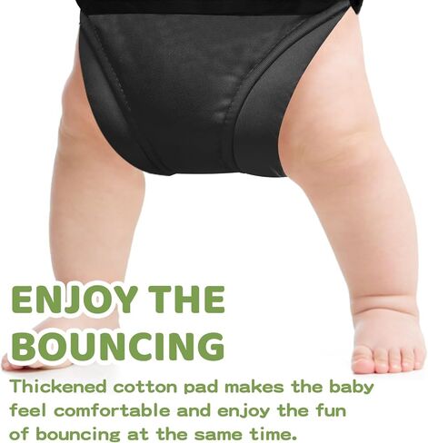 سترة هابابي للأطفال مع حامل، زنبرك ممتاز، للرضع من عمر 6 إلى 12 شهرًا، وظيفة حزام مشي الطفل، سهلة الطي والتخزين، رمادي in Kuwait