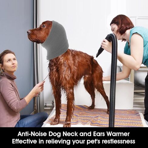 cobee Dog Snood لتدفئة رقبة الكلاب وأذنيها، غطاء أذن للكلاب الأليفة لتوفير الراحة ومكافحة القلق والاستحمام وتقليل الضوضاء، غطاء رأس الكلب وأذنه لتدفئة أذن الحيوانات الأليفة (مقاس L، أزرق) in Kuwait