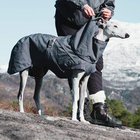 Hurtta Expedition Parka, Winter Dog Coat, BlackBerry, 14 in in Kuwait