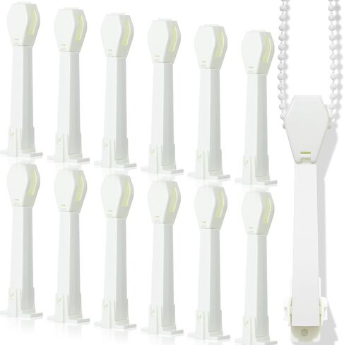Suzile 12 Pcs Spring Loaded Cord Tensioner Ivory String Tension Pulleys for Cord Loops and Draperies Vertical Blinds in Saudi Arabia