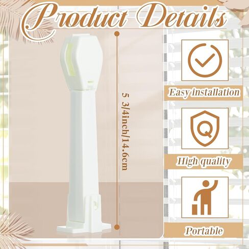Suzile 12 Pcs Spring Loaded Cord Tensioner Ivory String Tension Pulleys for Cord Loops and Draperies Vertical Blinds in Saudi Arabia