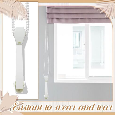 Suzile 12 Pcs Spring Loaded Cord Tensioner Ivory String Tension Pulleys for Cord Loops and Draperies Vertical Blinds in Saudi Arabia