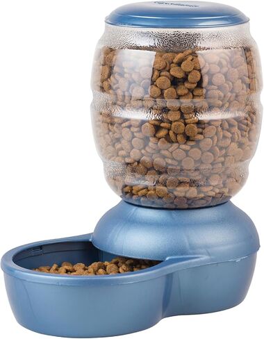 Petmate Replendish Automatic Cat and Dog Feeder, Pearl Peacock Blue, 10lb in Saudi Arabia