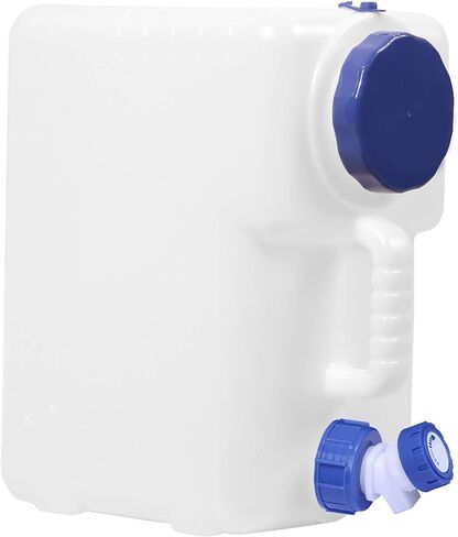 5 Gallon Water Container with Spigot, Portable Camping Water Jug | Multi-Use Water Container with Spigot, 5 Gallon Camping Water Jug for Long-Term Water Storage, RV, Emergency and Outdoor Use in Saudi Arabia