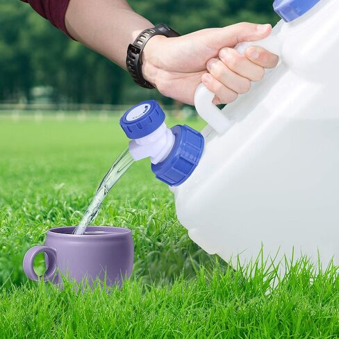 5 Gallon Water Container with Spigot, Portable Camping Water Jug | Multi-Use Water Container with Spigot, 5 Gallon Camping Water Jug for Long-Term Water Storage, RV, Emergency and Outdoor Use in Saudi Arabia