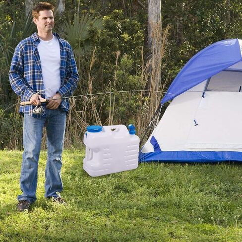 5 Gallon Water Container with Spigot, Portable Camping Water Jug | Multi-Use Water Container with Spigot, 5 Gallon Camping Water Jug for Long-Term Water Storage, RV, Emergency and Outdoor Use in Kuwait