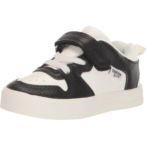 OshKosh Kids Isak Sneaker, Black/White, 4 US Unisex Toddler in Saudi Arabia