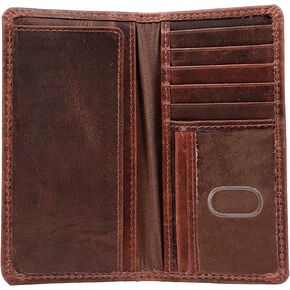 Mallard Duck Wallet - Full-Grain Leather Long Wallets for Men - RFID Blocking Long Bifold Wallet - Mens Leather Wallets w/ 8 Card Slots & Money or Checkbook Sleeve - Great Duck Hunting Gifts for Men