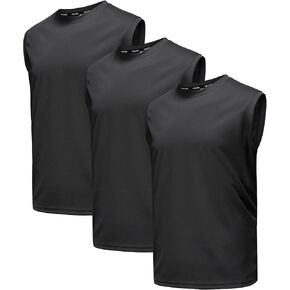 قمصان بدون أكمام شبكية للرجال مكونة من 3 أو 5 قطع من القمصان الرياضية بدون أكمام للتدريب على اللياقة البدنية، قميص رياضي بارد وجاف للتمرين in Kuwait