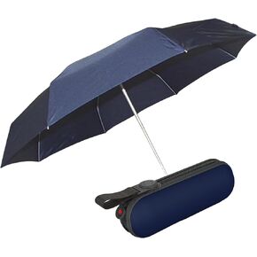 Knirps X1 Manual Open Close Rain Umbrella - Compact Umbrella For Backpack - Windproof Travel Rain Umbrella for Adults - 90cm Diameter Manual Retractable Umbrella for Rain with Carrying Case