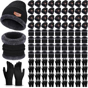 Suhine 108 قطعة قبعة صغيرة شتوية قفاز وشاح مجموعات للجنسين قبعة السائبة الصوف الرقبة الأوشحة الدافئة للرجال النساء بلا مأوى in Kuwait