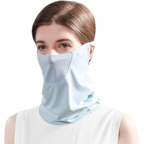 Belsen UV Face Shield Multipurpose Protector Neck Gaiter Elastic Face Mask Bandana with Ear Loops in Kuwait