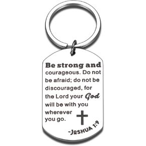 ACCOLIAMBER Religious Christian Inspirational Gifts for Women Men Easter Gifts for Kids Cross Keychain Bible Verse
