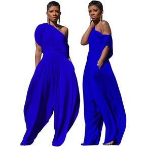 heyheyshine Hip Hop Women 2pcs Set Off Shoulder T-Shirt Tops and Loose Haren Pants Suit Sweatsuit Tracksuit Two Piece Set