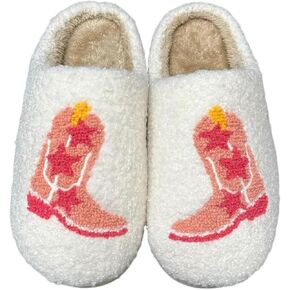 Evil Eyes Slippers For Women Strawberry Slippers Memory Foam Cowboy Cowgirl Hat And Boot Slippers Slip On House Shoes
