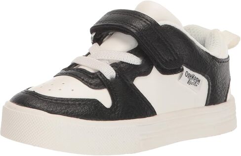 OshKosh Kids Isak Sneaker, Black/White, 4 US Unisex Toddler in Saudi Arabia