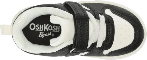 OshKosh Kids Isak Sneaker, Black/White, 4 US Unisex Toddler in Saudi Arabia