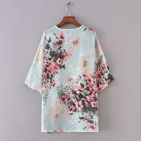 CASURESS Women's Cardigan-Sheer Kimono Loose Summer Floral Print Cover Ups in Kuwait