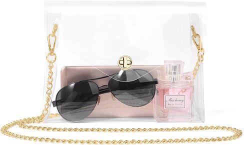 Clear Purse for Women Clear Crossbody Bag Stadium Approved Transparent Bags for Concerts Sports Event Party in Kuwait