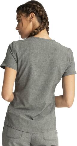 Tooniforms Women Scrubs Top V-Neck Print TF782 in Kuwait