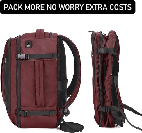 ECOHUB Travel Backpack 18x14x8 Spirit Airlines Personal Item Bag Carry On Backpack 13 Pockets Large Work Casual Daypack for men Airline Approved Waterproof Gym Backpack with Charging Port, Light Grey in Kuwait