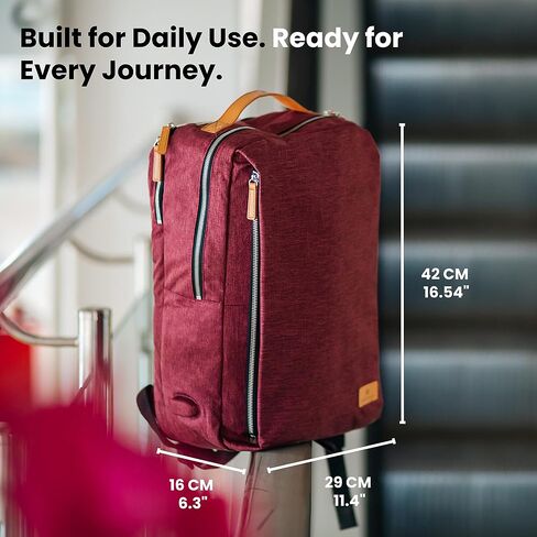 Nordace Siena Smart Backpack with USB Charging - 15.6 Inch Laptop Backpack, 19L Daily Backpack for Travel, Everyday, or Work (Black) in Saudi Arabia