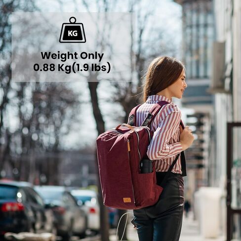 Nordace Siena Smart Backpack with USB Charging - 15.6 Inch Laptop Backpack, 19L Daily Backpack for Travel, Everyday, or Work (Black) in Saudi Arabia