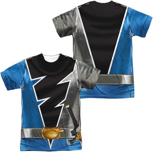 Popfunk Classic Power Rangers Unisex Adult Halloween Costume T Shirt (Front/Back) in Saudi Arabia