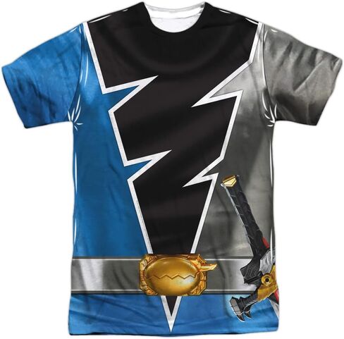 Popfunk Classic Power Rangers Unisex Adult Halloween Costume T Shirt (Front/Back) in Saudi Arabia