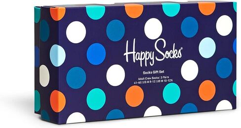 جوارب Happy Socks للرجال في صندوق هدايا كلاسيكي متعدد الألوان بمقاس أمريكي 8-12 in Saudi Arabia
