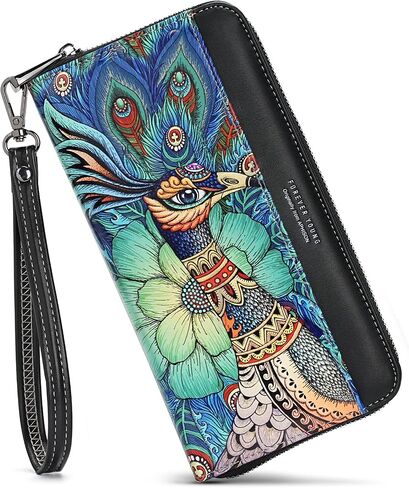 APHISON Women Wallets Large Capacity Clutch Purse For Women Ladies Wallet Clearance Credit Card Holder Womens RFID Wallet Moon Cute Cow Cat Elephant Fox Cell Phone Purse in Kuwait