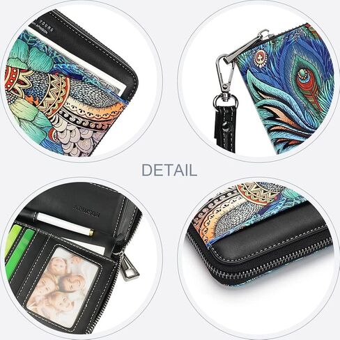 APHISON Women Wallets Large Capacity Clutch Purse For Women Ladies Wallet Clearance Credit Card Holder Womens RFID Wallet Moon Cute Cow Cat Elephant Fox Cell Phone Purse in Kuwait