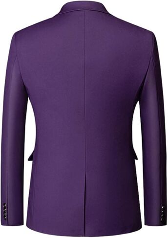 سترة عمل رجالي من Cloudstyle سترة بزر واحد وطية صدر مدببة وقصة ضيقة من Tux معطف رياضي يومي in Kuwait