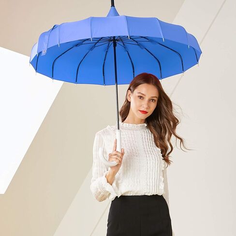 مظلة مظلة باغودا كلاسيكية من كونغ فو سميث للنساء والفتيات، مظلة مطر للحماية من الأشعة فوق البنفسجية - أسود وأبيض in Kuwait