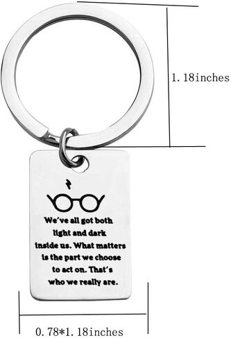 Book Lover Quote Keychain Inspirational Keychain Gift What matters is the part we choose to act on (keychainS) in Saudi Arabia