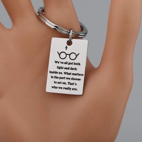 Book Lover Quote Keychain Inspirational Keychain Gift What matters is the part we choose to act on (keychainS) in Saudi Arabia