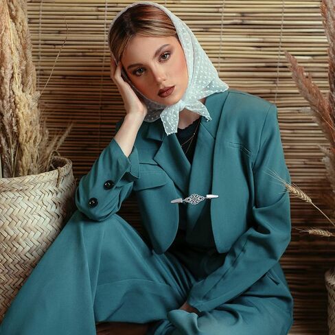 4 قطع من مشابك سويتر ريترو من موتزو ، مشابك الياقة من سبيكة الزنك ، بلوزة شال قميص مشابك، ظهر الفساتين مشبك شال، أنيقة لمزاج أنيق للنساء والفتيات والسيدات، الزنك, الزنك in Kuwait