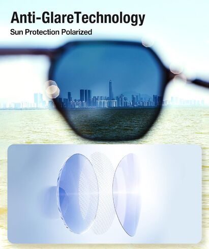 BENEUNDER Ultra Lightweight Polarized Folding Sunglasses with UV400 Protection in Kuwait