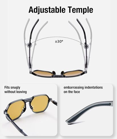 BENEUNDER Ultra Lightweight Polarized Folding Sunglasses with UV400 Protection in Kuwait