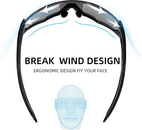 ROCKBROS Photochromic Sunglasses for Men Cycling Sunglasses Sports Bike Glasses in Saudi Arabia
