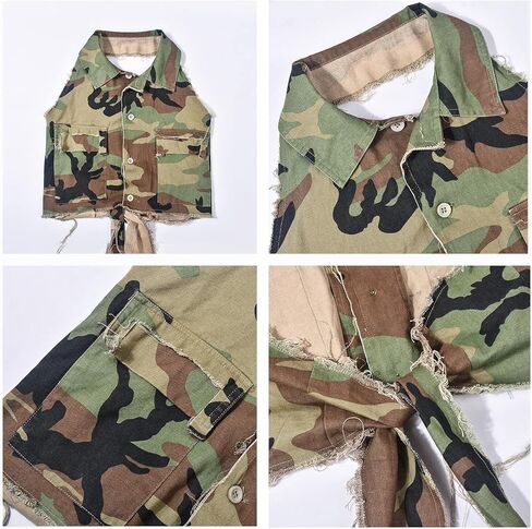 LEOROO ملابس نسائية مموهة مكونة من قطعتين تنورة صيفية غير رسمية ورسن مثير بدون ظهر مجموعة علوية قصيرة Y2K بدلة لطيفة in Kuwait