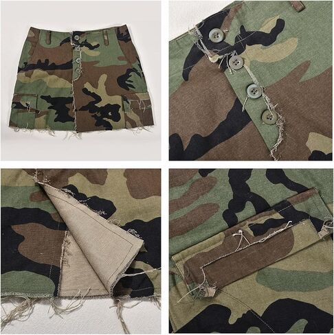 LEOROO ملابس نسائية مموهة مكونة من قطعتين تنورة صيفية غير رسمية ورسن مثير بدون ظهر مجموعة علوية قصيرة Y2K بدلة لطيفة in Kuwait