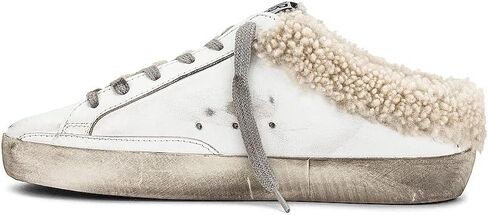 حذاء رياضي نسائي من Golden Goose Super-Star Sabot جلد لامع علوي - - 10 Medium US in Kuwait