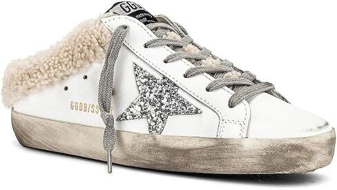 حذاء رياضي نسائي من Golden Goose Super-Star Sabot جلد لامع علوي - - 10 Medium US in Kuwait