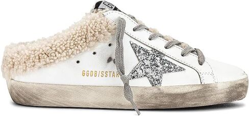 حذاء رياضي نسائي من Golden Goose Super-Star Sabot جلد لامع علوي - - 10 Medium US in Kuwait