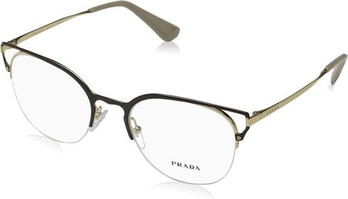 Prada PR 64UV Women's Eyeglasses Brown/Gold 51 in Saudi Arabia